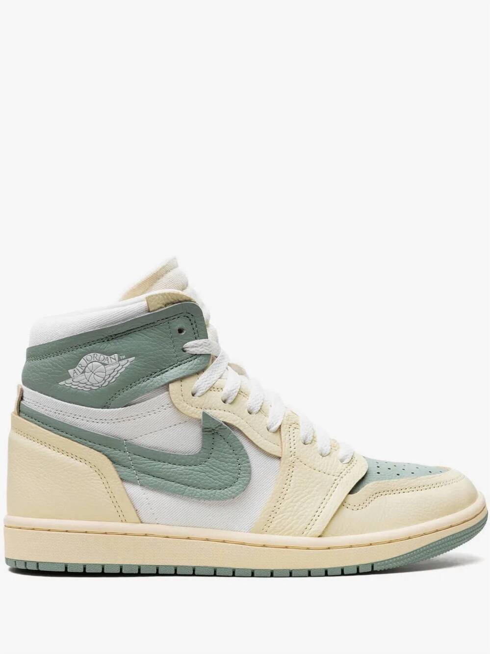 NEW JORDAN women's air jordan 1 sneaker in legend sand/jade smoke-sail